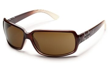 Image of Suncloud Polarized Optics Poptown Sunglasses - Brown Stripe Laser Frame and Brown Polarized Polycarbonate Lens S-PPPPBRBZ