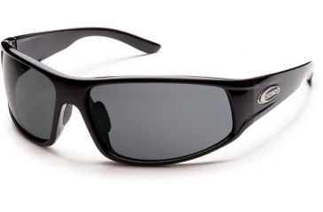 Image of Suncloud Polarized Optics Warrant Sunglasses - Black  Frame and Gray Polarized Polycarbonate Lens S-WAPPGYBK