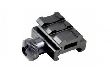 Image of Sniper 2 Slot Low Profile Riser Tactical Rail Mount, Black MRSSL2