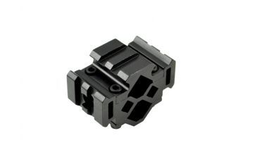 Image of Sniper 2 Slot Riser Barrel Mount w/ Laser / Flashlight Mount, Black, Clamping Range: Diameter .51 in - .78 in MBR02