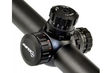 Image of Sniper 4-16x40mm Rifle Scope w/ Front AO Adjustment, QTA W/E, RGB Tri-Illumination Mil Dot, Black LT4-16X40AOL