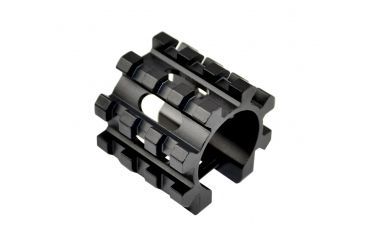 Image of Sniper 5 Position Tactical Rail Barrel Mount for 12 Gauge Shotgun, Black MBRAR