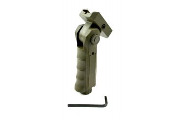 Image of Sniper 5 Positions Tactical Firearm Grip Short Front Holder w/ Compartment, Green GP02-G
