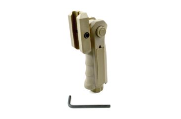 Image of Sniper 5 Positions Tactical Firearm Grip Short Front Holder w/ Compartment, Tan GP02-T