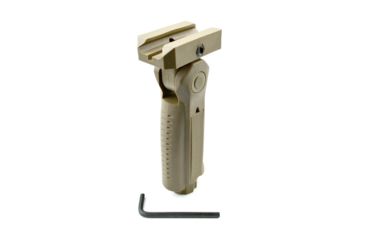 Image of Sniper 5 Positions Tactical Firearm Grip Short Front Holder w/ Compartment, Tan GP02-T