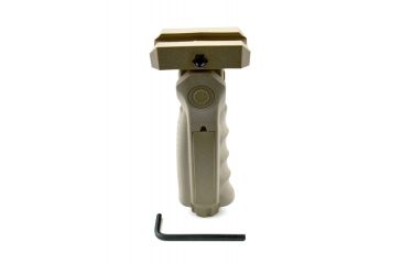 Image of Sniper 5 Positions Tactical Firearm Grip Short Front Holder w/ Compartment, Tan GP02-T