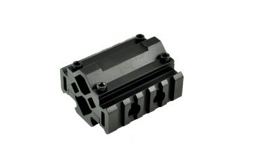 Image of Sniper 5 Slot Barrel Mount w/ Laser / Flashlight Mount, Black, Clamping Range: Diameter .51 in - .78 in MBR05