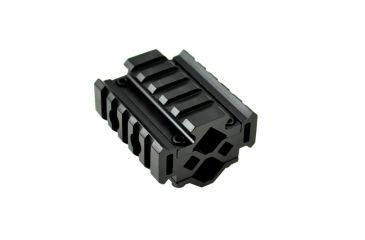 Image of Sniper 5 Slot Barrel Mount w/ Laser / Flashlight Mount, Black, Clamping Range: Diameter .51 in - .78 in MBR05