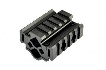 Image of Sniper 5 Slot Barrel Mount w/ Laser / Flashlight Mount, Black, Clamping Range: Diameter .51 in - .78 in MBR05