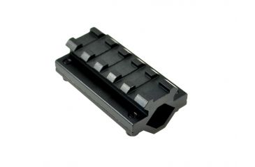 Image of Sniper 5 Slot Tactical Rail Barrel Mount for 0.51 in - 0.78 in, Picatinny / Weaver Rail, Black MBR5S