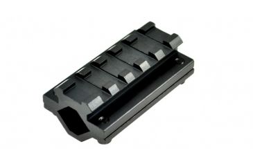 Image of Sniper 5 Slot Tactical Rail Barrel Mount for 0.51 in - 0.78 in, Picatinny / Weaver Rail, Black MBR5S