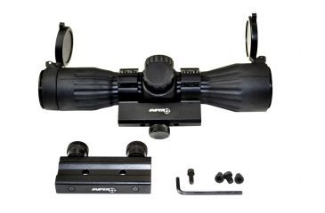 Image of Sniper 6X32mm Rifle Scope, RG Dual Illumination Mil Dot w/ Carry Handle Ring / Picatinny Adapter, Black LT6x32LR