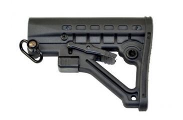 Image of Sniper Advanced Carbine Military Spec. Deluxe Style Collapsible Buttstock, Black, Medium AAST06