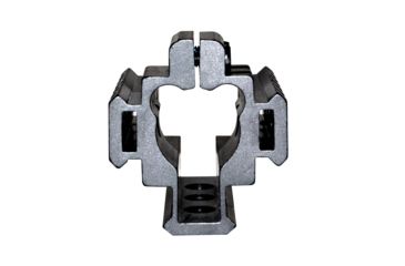 Image of Sniper AR-15 4/15 Tri Rail Barrel Mount for Front Sight Attachment, Picatinny, Aluminum, Matte Black MBRTR