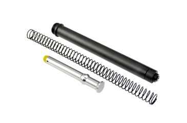 Image of Sniper AR-15 A2 Rifle Buffer Tube Kit, Receiver Extension Tube, Recoil Buffer, Buffer Spring, Buttstock Spacer, Buttstock Screw, Black/Silver AS5P04, EDEMO1