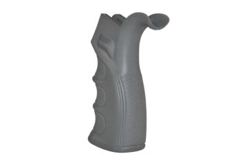Image of Sniper AR-15 Rear Pistol Grip, Beavertail Design, Molded Finger Grooves, Grey GP20-GREY
