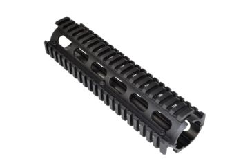 Image of Sniper AR .308 2 Piece Drop-In Quad Rail Handguard, 8.75in, Triangle End Cap, DPMS Low Profile Pattern, Mid-Length, Black M38ML