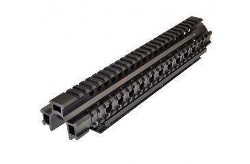 Image of Sniper AR Style 2 Piece Front End Rail Length, FN/FAL Tri Rail Handguard, Black, Large MHGQF