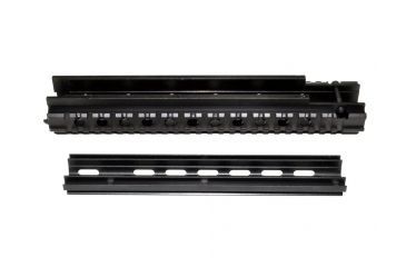 Image of Sniper AR Style 2 Piece Front End Rail Length, FN/FAL Tri Rail Handguard, Black, Large MHGQF