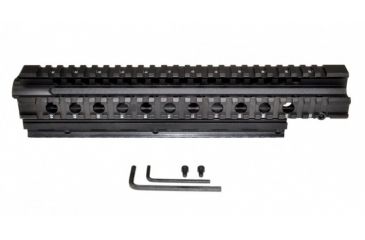 Image of Sniper AR Style 2 Piece Front End Rail Length, FN/FAL Tri Rail Handguard, Black, Large MHGQF