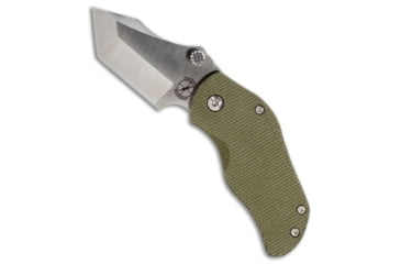 Image of Sniper Bladeworks Sniper Bladeworks AP Tanto Frame Lock Knife OD Green Canvas Micarta 2.3&quot; Satin, OD Green, CPM S35VN, adult, BHQ-201170