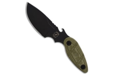 Image of Sniper Bladeworks Sniper Bladeworks Skinner Fixed Blade Knife OD Green Canvas Micarta 4.3&quot; PVD, OD Green, SUJ2, adult, BHQ-201165