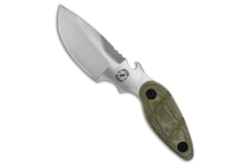 Image of Sniper Bladeworks Sniper Bladeworks Skinner Fixed Blade Knife OD Green Canvas Micarta 4.3&quot; Satin, OD Green, SUJ2, adult, BHQ-201166