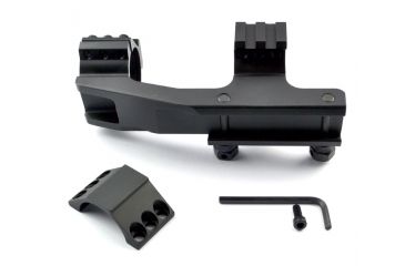 Image of Sniper Cantilever Rifle Scope Rings For Picatinny Rail System, Black, 30mm Diameter PT-30EX614