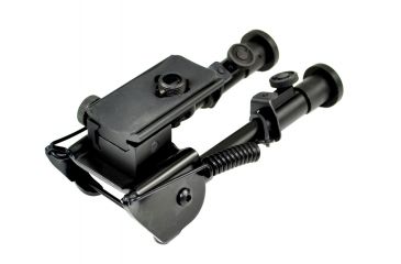 Image of Sniper Compact Precision Bipod w/ Spring Loaded Legs, Black, Adjustable Height 6.2 - 8.7 in BP07