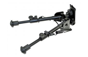 Image of Sniper Compact Precision Bipod w/ Spring Loaded Legs, Black, Adjustable Height 6.2 - 8.7 in BP07