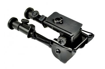 Image of Sniper Compact Precision Bipod w/ Spring Loaded Legs, Black, Adjustable Height 6.2 - 8.7 in BP07