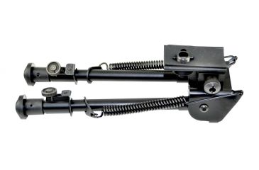 Image of Sniper Compact Precision Bipod w/ Spring Loaded Legs, Black, Adjustable Height 8 - 12.5 in BP08
