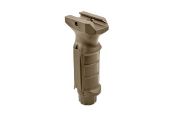 Image of Sniper Fixed Position Foregrip Grip w/ Storage, Molded Finger Grooves, Removable Side Plates, Polymer, Tan GP04-T