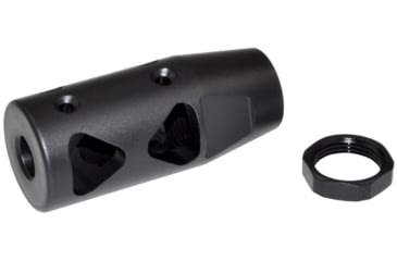 Image of Sniper Grunt .223/5.56 Competition Grade Muzzle Brake, AR-15, 1/2x28, Steel, Black, MZ-10-01-B