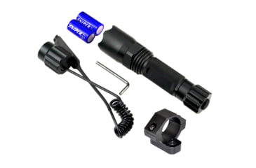 Image of Sniper Grunt 260 Lumens Tac Flashlight with Remote Switch, Key Mod mount, Black, FLKM02