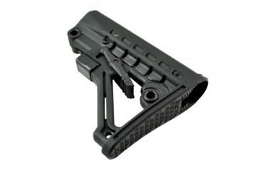 Image of Sniper Mil-Spec AR-15 Adjustable Buttstock, Commercial Spec, QR Sling Swivel Adapter, Polymer, Black AAST05