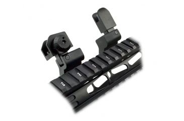 Image of Sniper Top Mounted Deployable Front and Rear Sight for Picatinny, Black, MAFRS