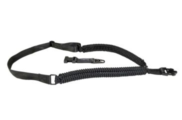 Image of Sniper Single 1 Point Paracord Tactical Sling for Rifle, Shotgun with QD Quick Release Hooks for Sling Adapter, Black 1PPS-B
