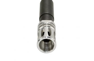 Image of Sniper Steel Muzzle Brake, for .223 1/2 in x28, Stainless, small ASMZ34