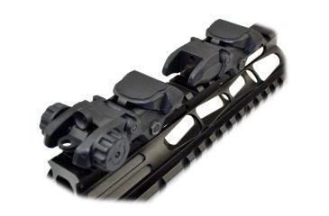 Image of Sniper Tactical Smart Polymer Top Mounted Deployable Front and Rear Sight, Black, MFLRS02