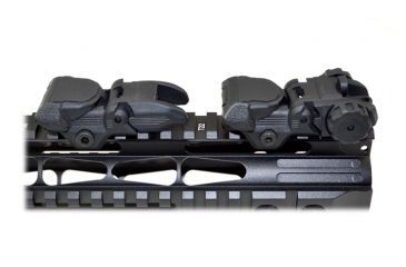 Image of Sniper Tactical Smart Polymer Top Mounted Deployable Front and Rear Sight, Black, MFLRS02