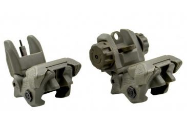 Image of Sniper Tactical Smart Polymer Top Mounted Deployable Front and Rear Sight, Green, MFLRS02-G