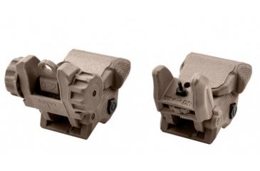 Image of Sniper Tactical Smart Polymer Top Mounted Deployable Front and Rear Sight, Tan, MFLRS02-T