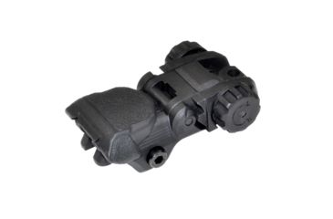 Image of Sniper Tactical Smart Rear Flip Up, Push Down, Dual Aperture, Polymer, Black MFLRS05