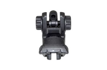 Image of Sniper Tactical Smart Rear Flip Up, Push Down, Dual Aperture, Polymer, Black MFLRS05