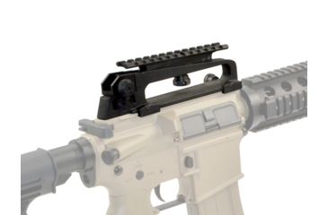 Image of Sniper Top Rail Scope Sight Rail Mount Base for AR-15 A2 Carry Handle, Picatinny, Aluminum, Black MCHTM