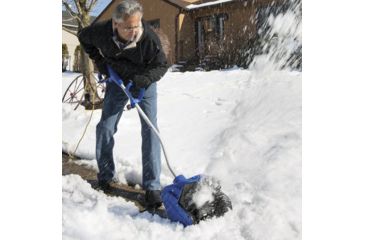 Image of Snow Joe 13 in. Electric Snow Shovel w/ Cover - 10A, Blue 323E-PRO-SJB