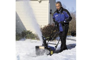 Image of Snow Joe 18-Inch 13.5-Amp Electric Snow Thrower w/ Light, Blue SJ621