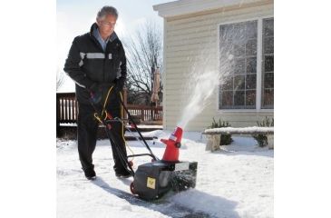 Image of Snow Joe 18-Inch 13.5-Amp Electric Snow Thrower w/ Light, Red SJM988