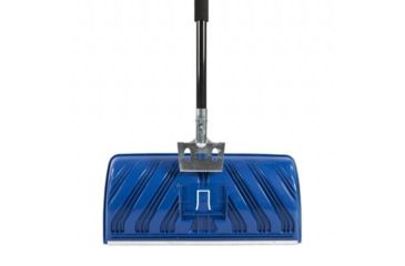 Image of Snow Joe Edge 2-In-1 24-Inch Poly Blade Snow Pusher and Ice Chopper, Blue SJEG24